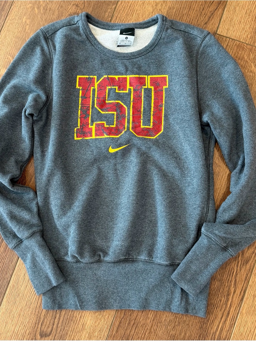 Nike Women’s Gray Iowa State Cyclones Crewneck Sweatshirt
